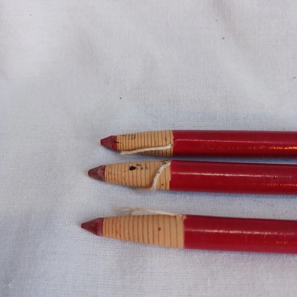 Vintage Dixon VisAid Red Overhead Projection Markers Set of 3